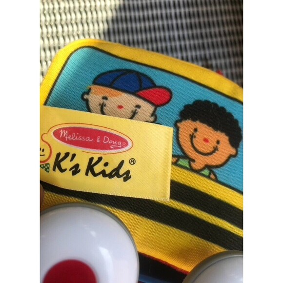 Cars plush School Bus, Taxi, Fireman LOT of 5 Melissa & Doug Pull Back Toy Cars - Picture 8 of 8